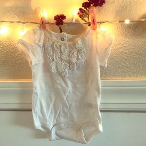 White flower butterfly onesie